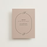 "Initials Circle Arch" - RSVP Online Enclosure Cards in Latte by FRANI - Front
