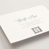 "Empire" - RSVP Online Enclosure Cards in Dusty Blue by Jennifer Postorino - Detail