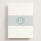 "Empire" - RSVP Online Enclosure Cards in Dusty Blue by Jennifer Postorino - Assembled with Belly Band