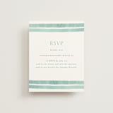 "Tidal Stripe" - RSVP Online Enclosure Cards in Sky by Katharine Watson - Front