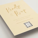 "Ink scribble" - RSVP Online Enclosure Cards in Honey by Adelyn T. - Detail