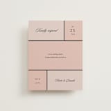 "Modern Squares" - RSVP Online Enclosure Cards in Flamingo by FRANI - Front