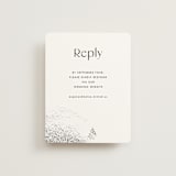 "Forever" - RSVP Online Enclosure Cards in Ink by Blustery August - Front