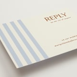 "Stripes" - RSVP Online Enclosure Cards in Wave by Kelly Watkins - Detail