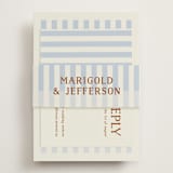 "Stripes" - RSVP Online Enclosure Cards in Wave by Kelly Watkins - Assembled with Belly Band