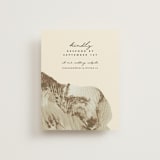 "Organic Elegance" - RSVP Online Enclosure Cards in Sand by Carrie Moradi - Front