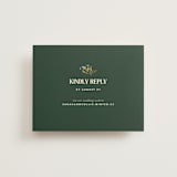 "Bridal Bouquet" - RSVP Online Enclosure Cards in Verde by Kindred Fields - Front