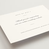 "Together Always" - RSVP Online Enclosure Cards in Chiffon by Eric Clegg - Detail