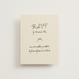 "Inkwoven" - RSVP Online Enclosure Cards in Tuxedo by Jelena Vuletic - Front