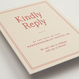 "cherry" - RSVP Online Enclosure Cards in Cherry by Ellen Schlegelmilch - Detail