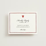 "Two Hearts" - RSVP Online Enclosure Cards in Lily by Pati Cascino - Front