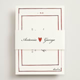 "Two Hearts" - RSVP Online Enclosure Cards in Lily by Pati Cascino - Assembled with Belly Band