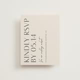 "Ascent" - RSVP Online Enclosure Cards in Ecru by Erica Krystek - Front
