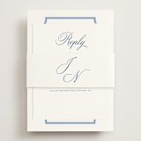 "Marenza" - RSVP Online Enclosure Cards in Bluebell by Jessica Williams - Assembled with Belly Band