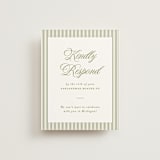 "museo" - RSVP Online Enclosure Cards in Olive by Ellen Schlegelmilch - Front