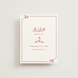 "Love in Bloom" - RSVP Online Enclosure Cards in Brick by Julia Liverton - Front