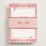 "Love in Bloom" - RSVP Online Enclosure Cards in Brick by Julia Liverton - Assembled with Belly Band
