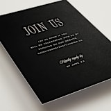 "Linea" - RSVP Online Enclosure Cards in Noir by Pixel and Hank - Detail