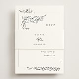 "Floral Cascade" - RSVP Online Enclosure Cards in Alpine by Pixel and Hank - Assembled with Belly Band
