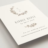 "Daphne" - RSVP Online Enclosure Cards in Sepia by Itsy Belle Studio - Detail