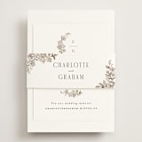 "Daphne" - RSVP Online Enclosure Cards in Sepia by Itsy Belle Studio - Assembled with Belly Band
