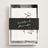 "Photograph Scribble" - RSVP Online Enclosure Cards in Cloud by Adelyn T. - Assembled with Belly Band