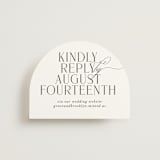 "Grand Scale" - RSVP Online Enclosure Cards in Caviar by Olivia Raufman - Front