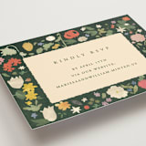 "all the flowers of the world" - RSVP Online Enclosure Cards in Garden by Sumak Studio - Detail