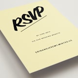 "Courthouse" - RSVP Online Enclosure Cards in Butter by Studio Suku - Detail