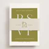 "Lavender Dreams" - RSVP Online Enclosure Cards in Lilac Dreams by Design Lotus - Assembled with Belly Band