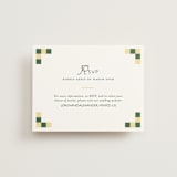 "grid" - RSVP Online Enclosure Cards in Citrus by Angela Quan - Front