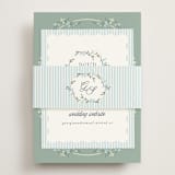 "Trailing Garden" - RSVP Online Enclosure Cards in Buttermint by Laura Hankins - Assembled with Belly Band