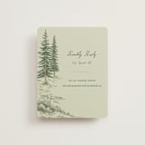 "Whispering Pines" - RSVP Online Enclosure Cards in Forest by Elly - Front