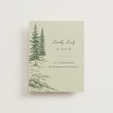 "Whispering Pines" - RSVP Online Enclosure Cards in Forest by Elly - Front