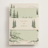 "Whispering Pines" - RSVP Online Enclosure Cards in Forest by Elly - Assembled with Belly Band