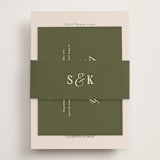 "Soria" - RSVP Online Enclosure Cards in Meadow by Melanie Kosuge - Assembled with Belly Band