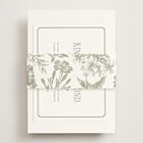 "Woods" - RSVP Online Enclosure Cards in Moss by Kelly Schmidt - Assembled with Belly Band