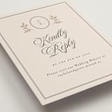 "Vintage Romance" - RSVP Online Enclosure Cards in Ivory by Paper Raven Co. - Detail