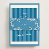 "The Emma" - RSVP Online Enclosure Cards in Cerulean by Kristie Kern - Assembled with Belly Band
