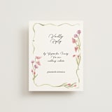 "Barolo" - RSVP Online Enclosure Cards in Deep Blush by Pati Cascino - Front