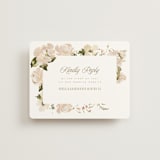 "Felicity" - RSVP Online Enclosure Cards in Pearl by Leah Bisch - Front