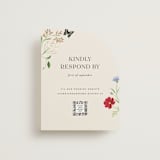 "Wild meadow" - RSVP Online Enclosure Cards in Elder Flower by Sarah Knight - Front