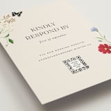 "Wild meadow" - RSVP Online Enclosure Cards in Elder Flower by Sarah Knight - Detail