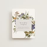 "Pressed Garden" - RSVP Online Enclosure Cards in Fall by Grace Kreinbrink - Front