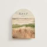 "Bluestem Fields" - RSVP Online Enclosure Cards in Meadow by Holly Whitcomb - Front