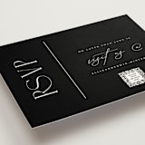 "Everly" - RSVP Online Enclosure Cards in Pearl by Christie Garcia - Detail