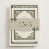 "century" - RSVP Online Enclosure Cards in Robin's Egg by Jen Owens - Assembled with Belly Band