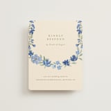 "Nilgiri" - RSVP Online Enclosure Cards in Blueberry by Creo Study - Front