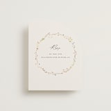 "delicate florals" - RSVP Online Enclosure Cards in Snow by Lori Wemple - Front