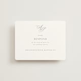 "Regal" - RSVP Online Enclosure Cards in Snow by Melinda Denison - Front